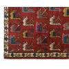 Large Turkish Wool Area Rug 5'2" x 8'2" | Vintage Carpet with Traditional Anatolian Anka Bird Motifs 