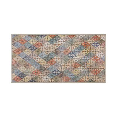 Long Vintage Turkish Rug 4'6" x 9'7" | 138x292 cm Runner • 1960s Hand-Spun Wool Carpet